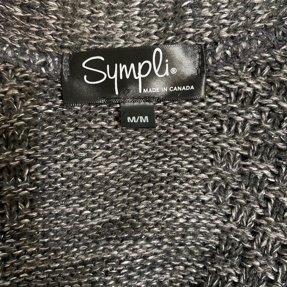 Sympli Long Gray Long-Sleeve Open-Front Duster Cardigan - Picture 6 of 6